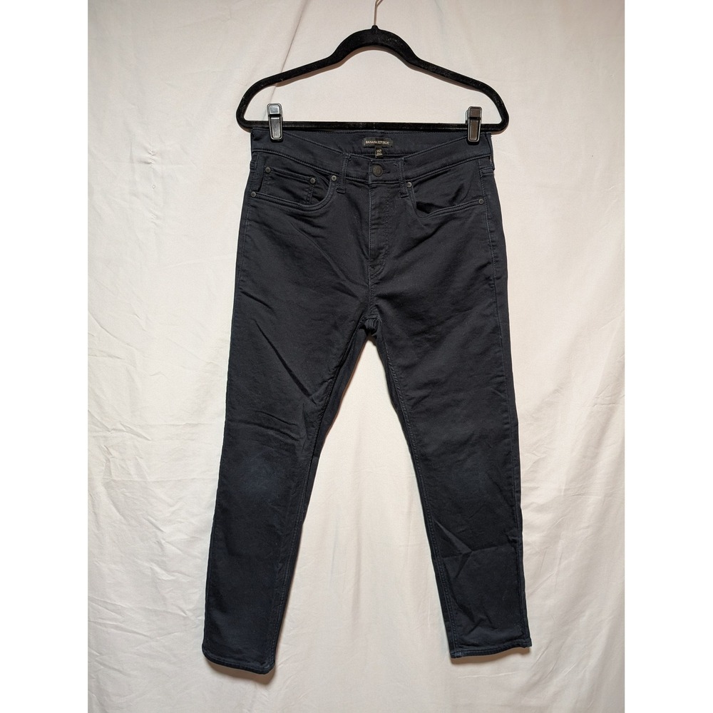 Banana Republic Black Slim Fit Cotton Stretch Pants Casual Men's 32x29